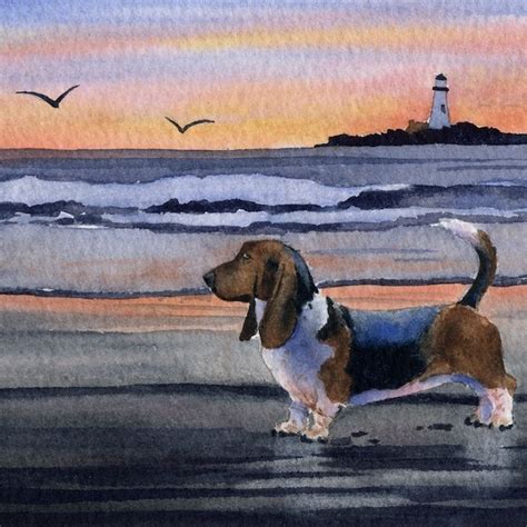 Basset Hound Art - Etsy