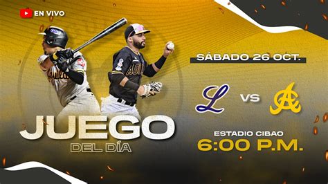 Tigres Del Licey Vs Guilas Cibae As Serie Regular Youtube