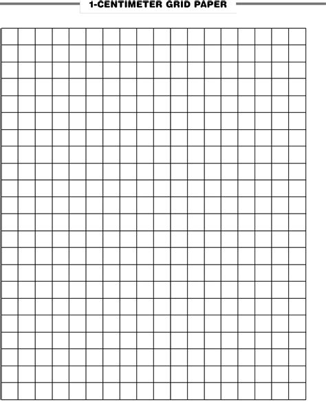 Download 1cm Graph Paper Template