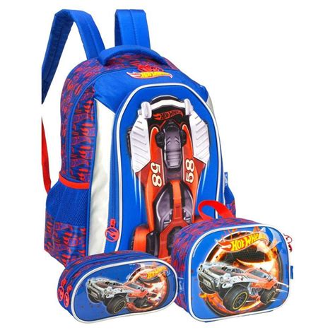 Kit Mochila Hot Wheels Pontofrio