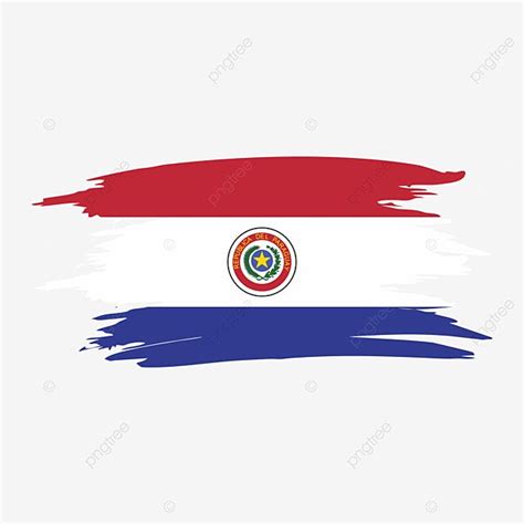 Dise Os Estilizados Tales Como Pincel Pintado Paraguay Bandera Png