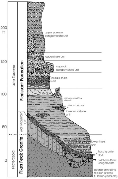 Stratigraphic Column Showing The Rock Units In The Vicinity Of