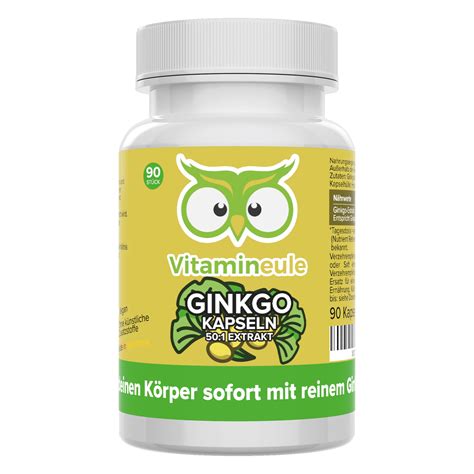 Ginkgo Biloba Kapseln Kaufen Hochdosiert Vitamineule® Mach Dich Wach Gmbh