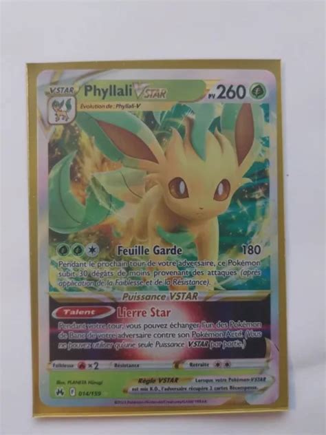 CARTE POKÉMON PHYLLALI Vstar 014 159 Zénith Suprême EB12 5 FR EUR 4