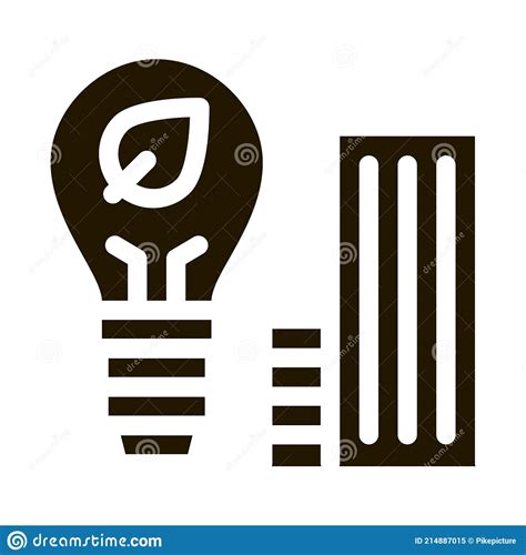 Smart City Buildings Icon Vector Glyph Illustration Stock Illustration