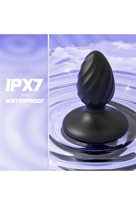 ExotiKiss CHICK Güçlü Vantuzlu Spiral Tasarım Silikon Anal Plug