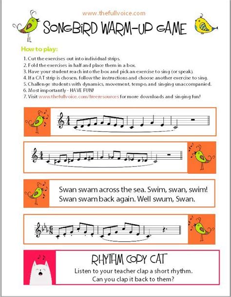 Make The Vocal Warm Ups In Your Lesson A Fun Game With Fun Musical