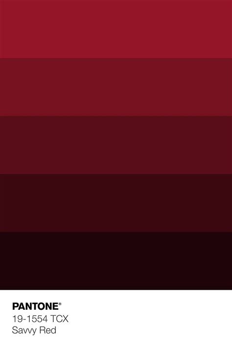 Pantone 19 1554 Tcx Savvy Red Color Shades In 2023 Fall Color Palette