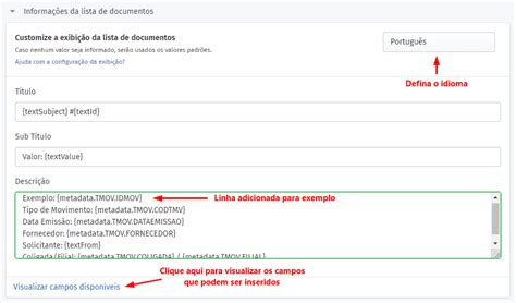 Como Customizar As Informa Es Exibidas Na Lista De Documentos Aprovador