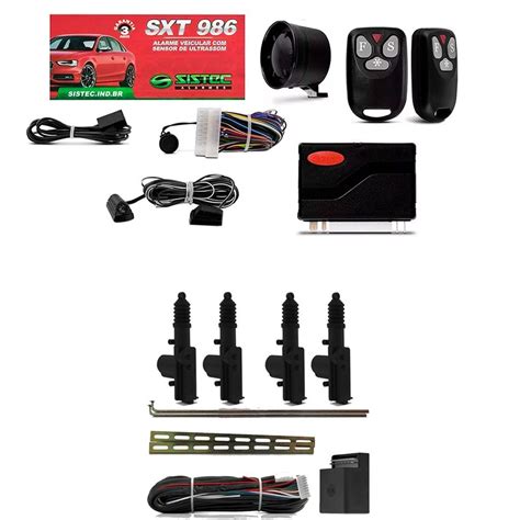 Alarme Automotivo Universal Sistec Sxt986 Trava 4 Portas Shopee