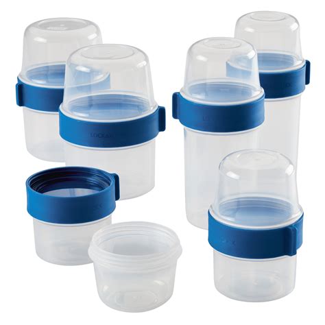 Locknlock Twist Two Way Food Storage Container Set Piece Clear