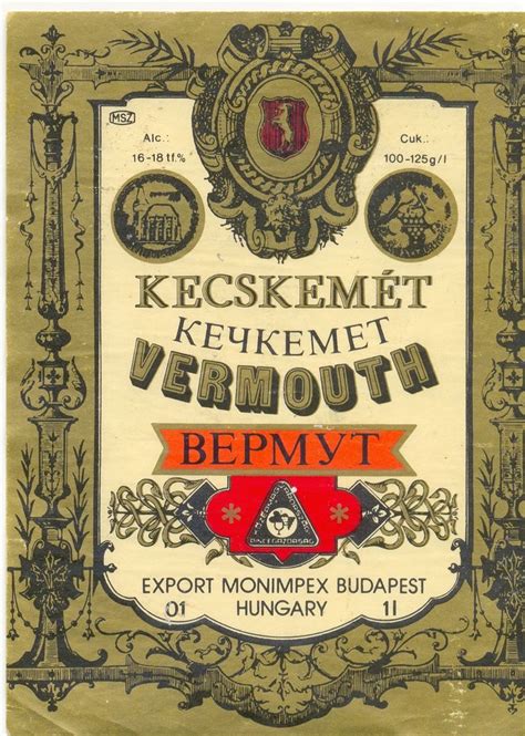 Кечкемет вермут | Старые плакаты, Плакат, Винтажные этикетки