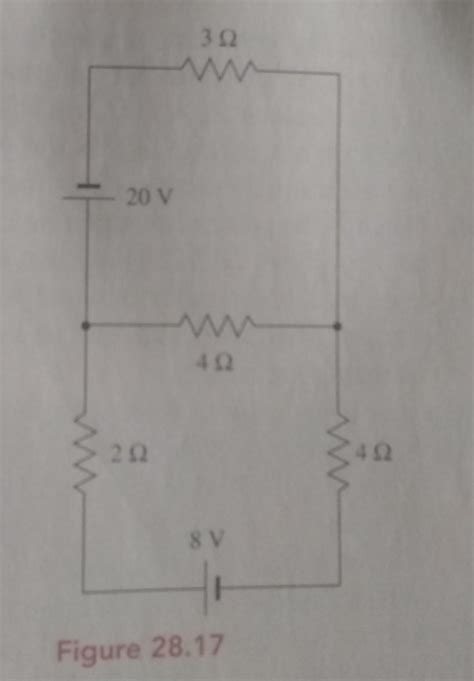 Solved 28.28. Use Kirchhoff's laws to solve for the currents | Chegg.com