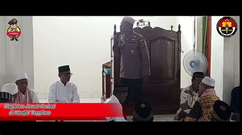 JUMAT CURHAT Kapolsek Pulau Ende IPTU KAMALUDIN Di Masjid Tayyiban