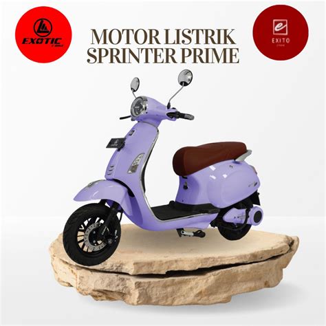 Jual Sepeda Motor Listrik Exotic Sprinter Prime Watt Garansi