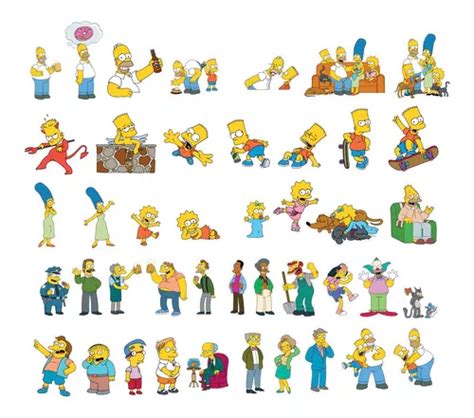 Kit Adesivos Os Simpsons The Simpsons Stickers Mercadolivre