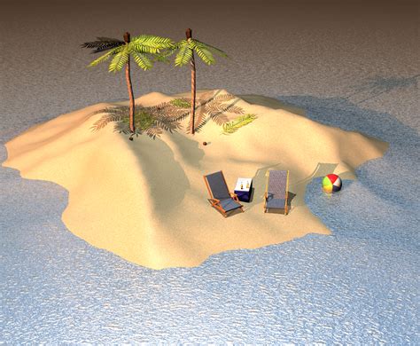 island 3d model