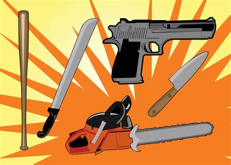 Murder Weapons Vector Graphics Vector Art & Graphics | freevector.com