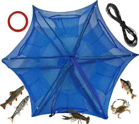 Amazon Grinmood Fishing Bait Trap Pe Net Hole Entrance Crab