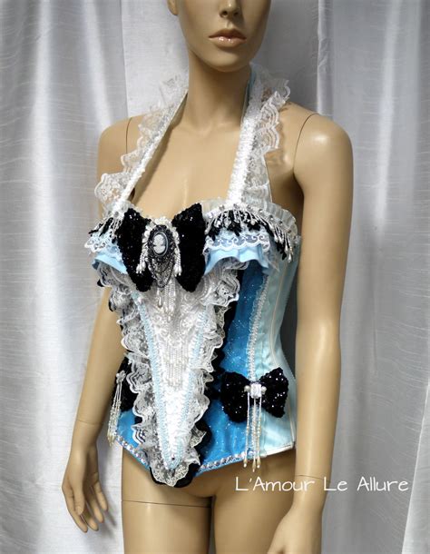 Cinderella Alice In Wonderland Corset Cosplay Dance Costume Rave Bra