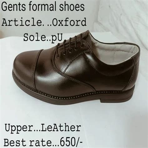 Brown Mens Formal Black PU Leather Shoes at Rs 650/pair in Hyderabad ...