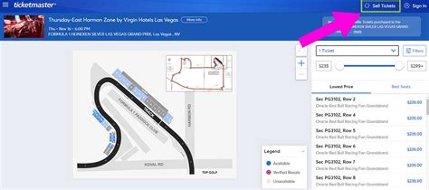 Las Vegas F Tickets Prices Options Zones Where To Buy