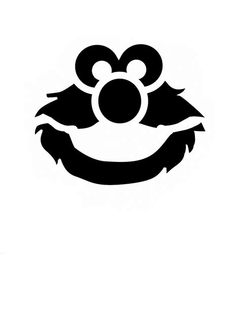 Sesame Street: Elmo (Pumpkin Stencil - Pumpkin Pattern - Pumpkin ...