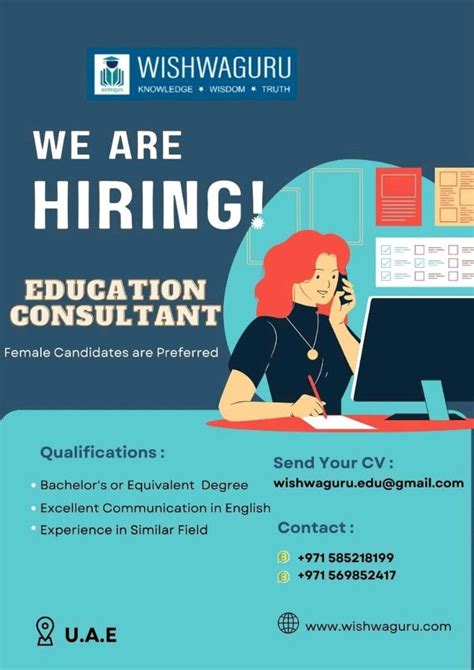 Educational Consultant Dubai UAE Gulf Career Hunt