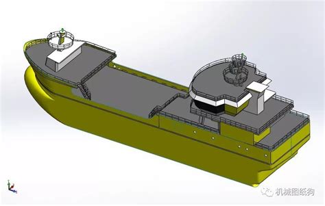 【海洋船舶】简易货轮y模型3d图纸 Solidworks设计 附step船舶solidworks海洋 仿真秀干货文章