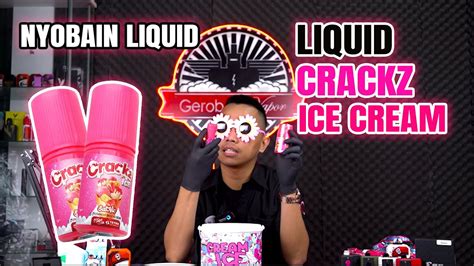 Nyobain Liquid Crackz Ice Strawberry Cheese Ice Cream By Tetra YouTube