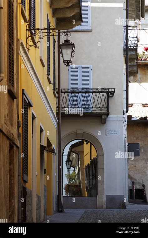 Alley, Arona, Italy Stock Photo - Alamy