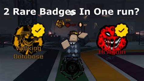 Getting Rare Badges In One Run Roblox Pressure Youtube