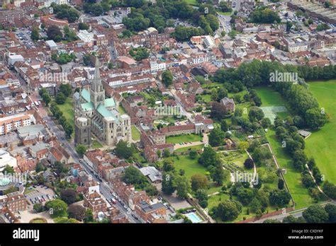 Luftaufnahme Von Chichester Cathedral Chichester West Sussex England