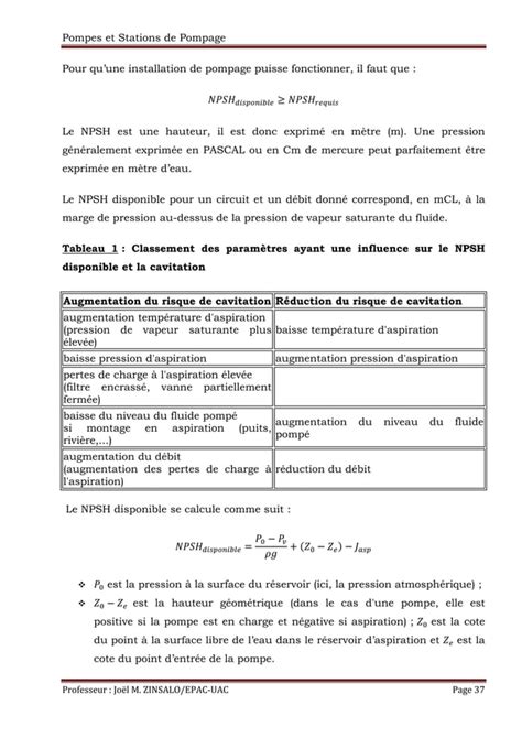 Pompes Et Stations De Pompage PDF