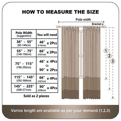 How to measure the size Blackout Curtains | Imperial Rooms | Curtains ...