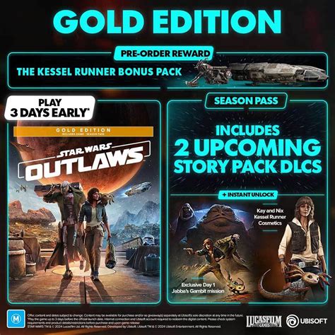 Star Wars Outlaws Gold Edition Ps5 Pre Order Now At Mighty Ape Nz