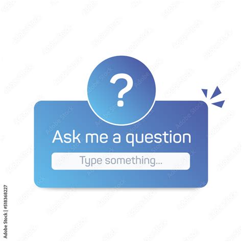 question social media sticker design  mobile graphic