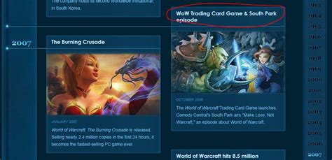 TIL that the south park episode is on blizzards timeline : r/wow