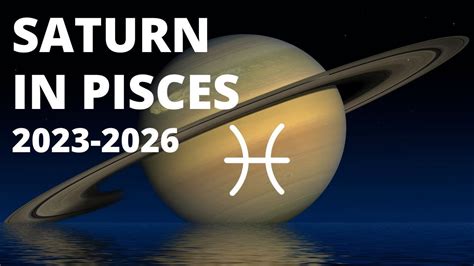 Saturn In Pisces 2023 2026 Big CHANGES Are On Their Way YouTube