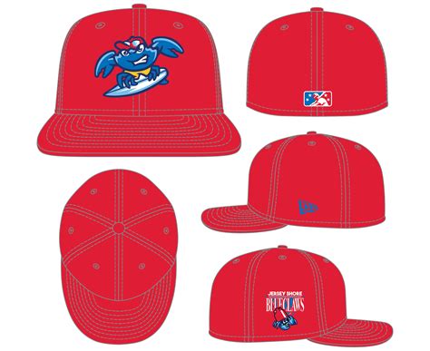 Jersey Shore Blueclaws 59fifty Throwback Side Patch Fitted Cap Jersey