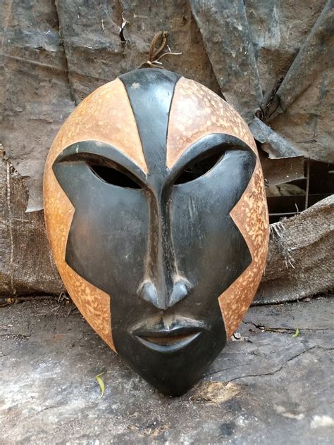 Vintage Congo Tribe Mask Drc Africa Congo Original Wood Art Etsy