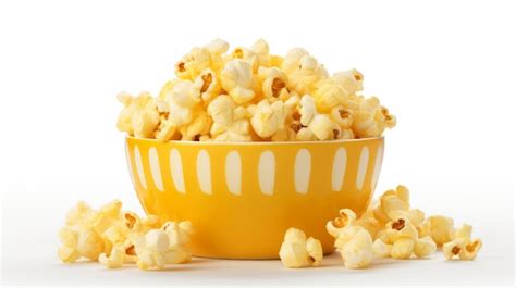 premium photo popcorn chips isolated  white background