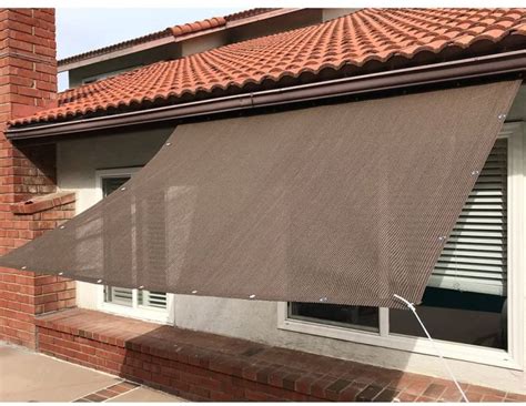 （Malaysia Ready Stock）Sun Shade Sail Mesh Canopy balcony Awning Privacy ...