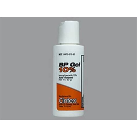 BP Gel Keratolytic Agent Benzoyl Peroxide 10% Topical Gel Bottle 60 ...