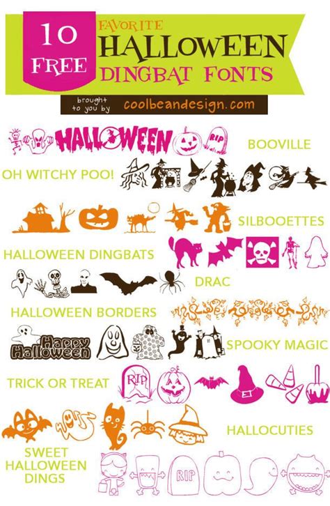 Free Halloween Dingbat Fonts | Dingbat fonts, Free dingbat fonts ...