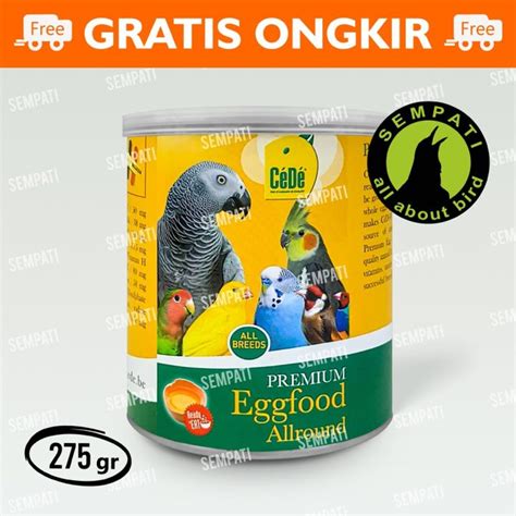 CEDE PREMIUM EGG FOOD ALLROUND PAKAN BURUNG LOVEBIRD KENARI PARKIT