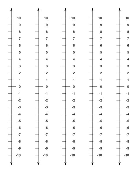 Printable Blank Vertical Number Lines Printable Online