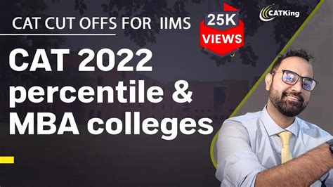 Cat 2022 Percentile And Mba Colleges Cat Cut Offs For Iims Youtube