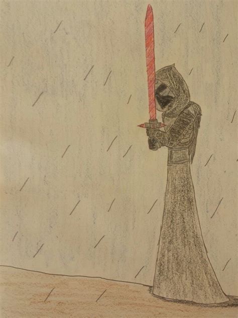 Here Is A Drawing I Made Of Kylo Ren The Art Style Is From Disney