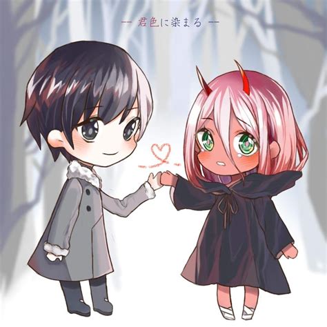 Zero two and Hiro : r/ZeroTwo